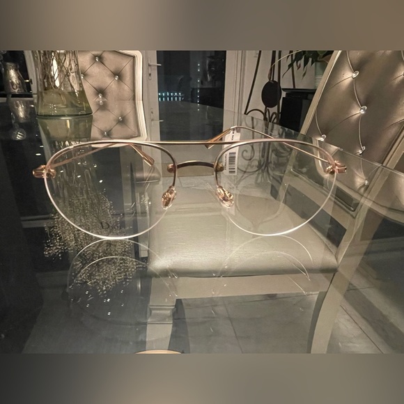 New Dior Aviator Style Gold Frame Eyeglasses Ret. $460 - Picture 7 of 16